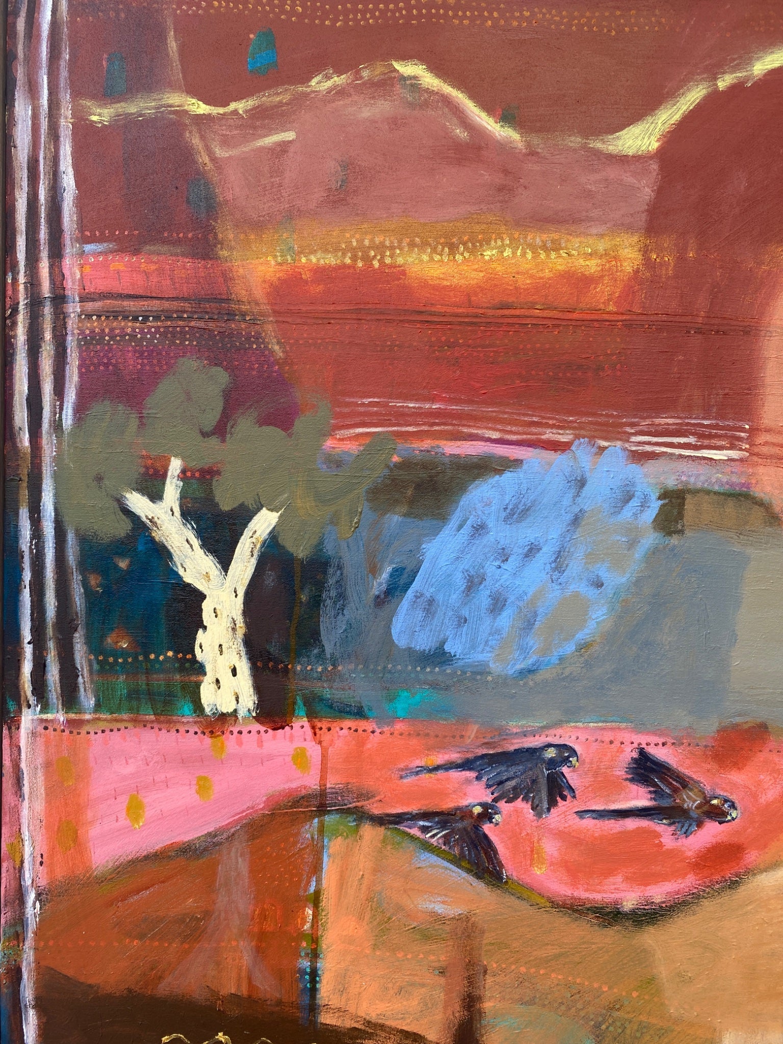 Sunset In The Ranges - Original Art - Gold Coast Gallery Of ArtGreta Hounslow