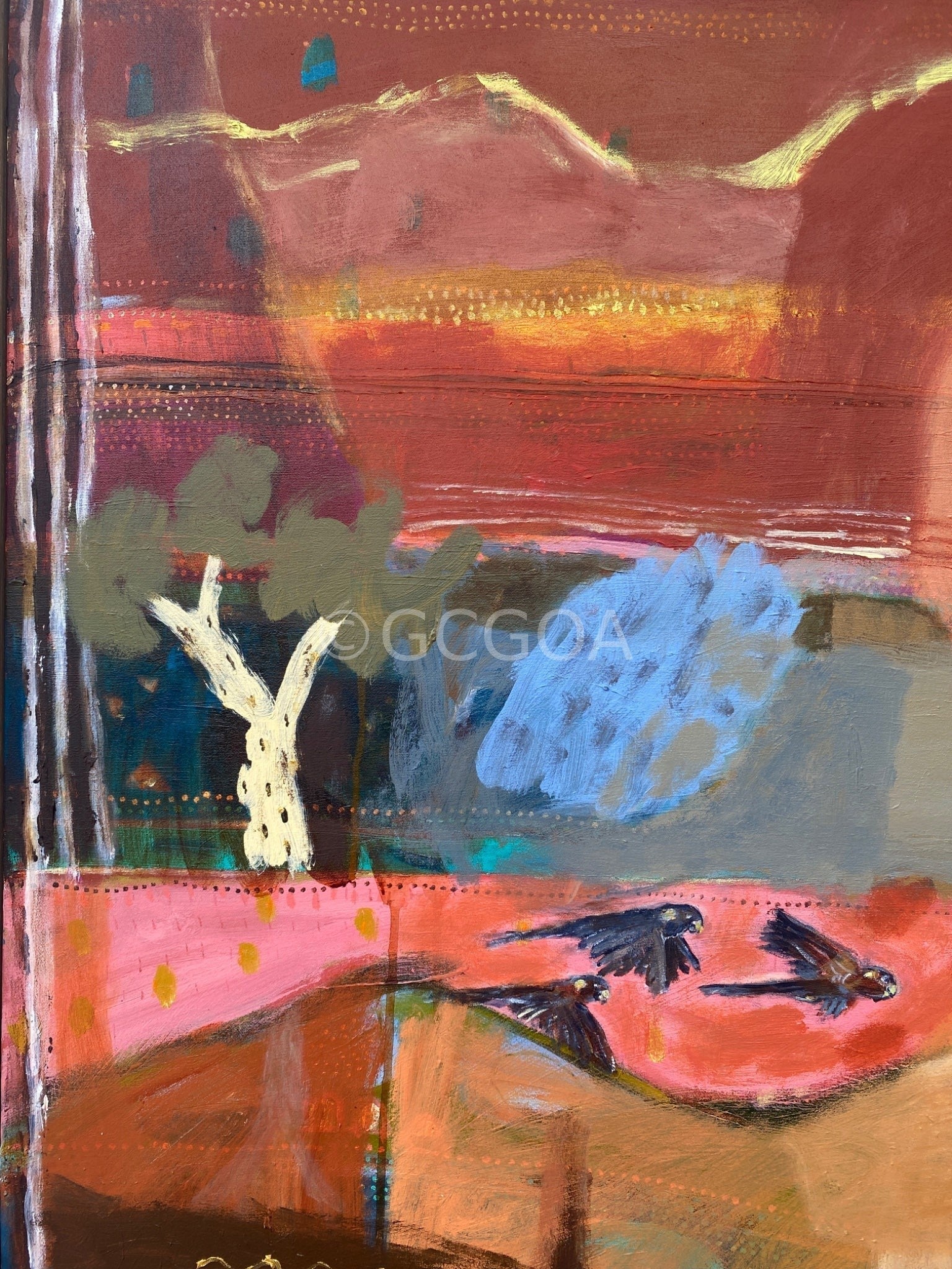 Sunset In The Ranges - Original Art - Gold Coast Gallery Of ArtGreta Hounslow
