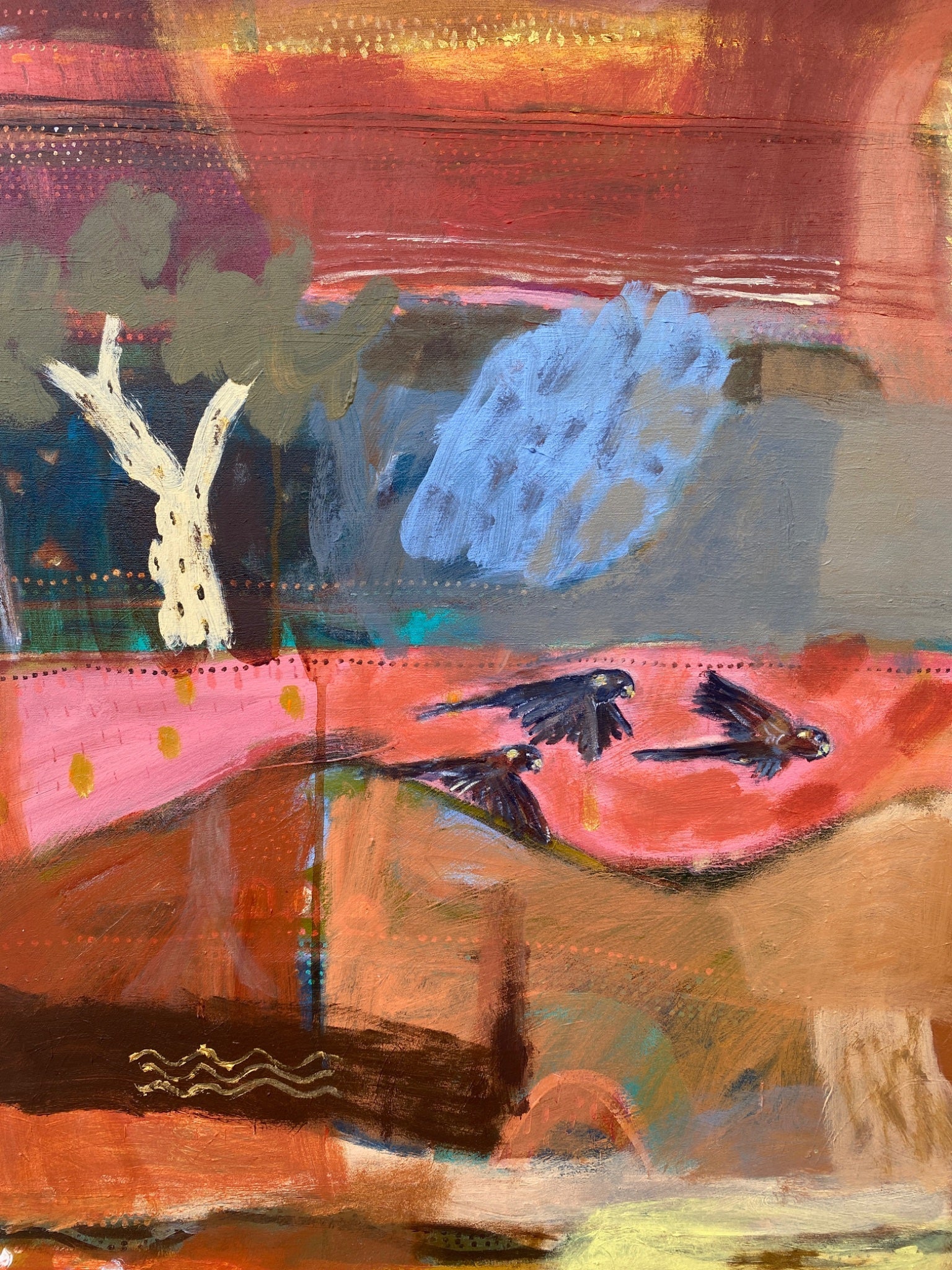 Sunset In The Ranges - Original Art - Gold Coast Gallery Of ArtGreta Hounslow