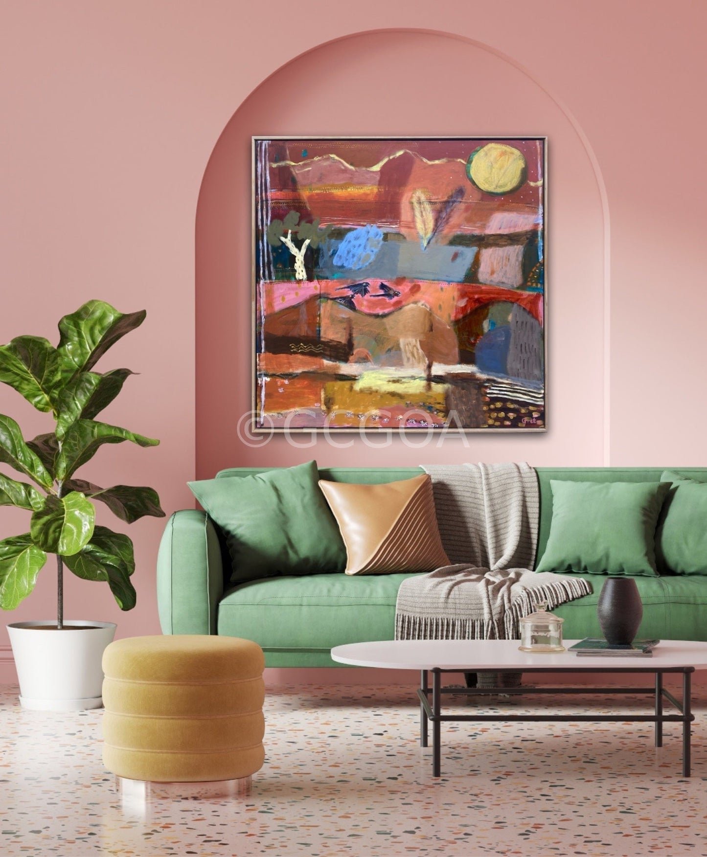 Sunset In The Ranges - Original Art - Gold Coast Gallery Of ArtGreta Hounslow