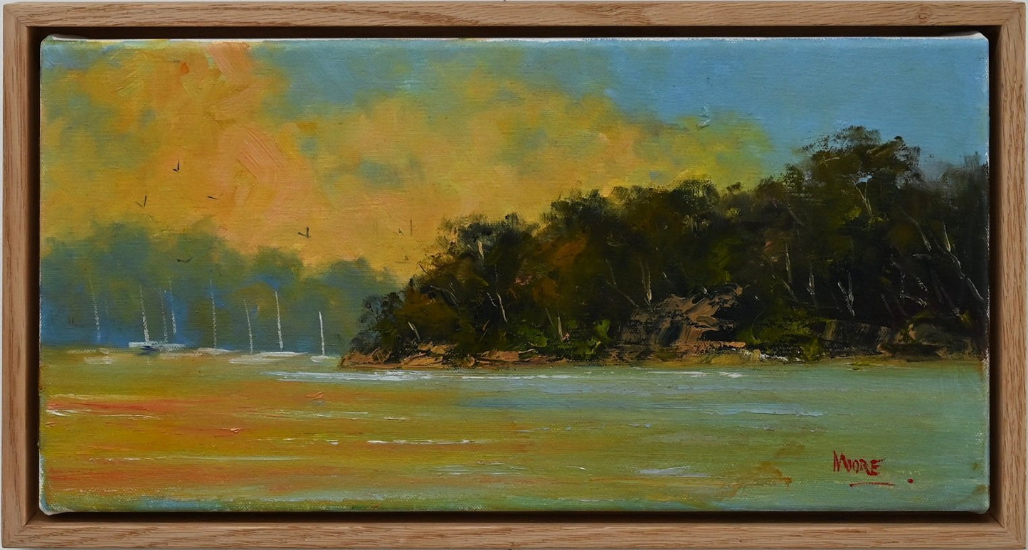 Sunset Over Noosa River - Gold Coast Gallery Of ArtRod Moore