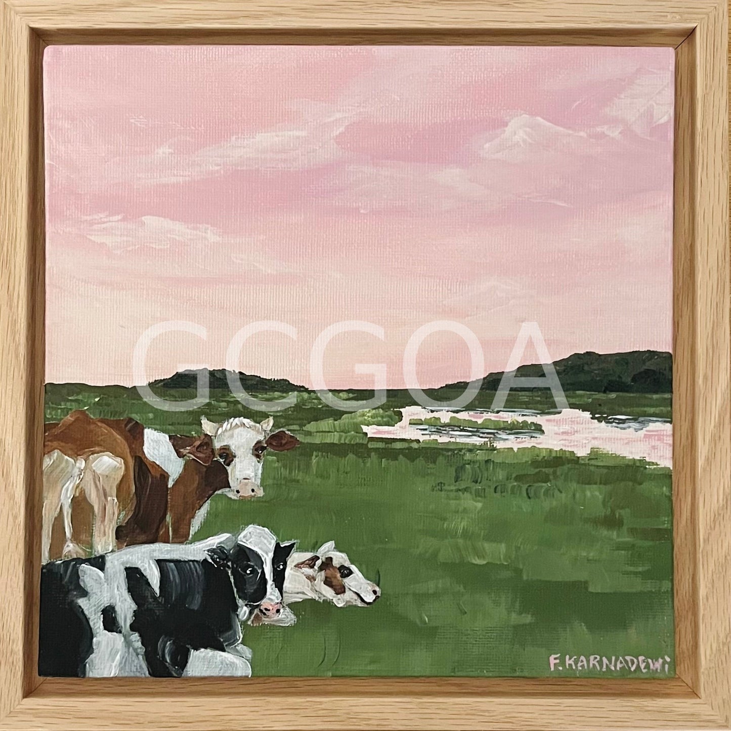 Sunset with Friends - Original Art - Gold Coast Gallery Of ArtFika Karnadewi
