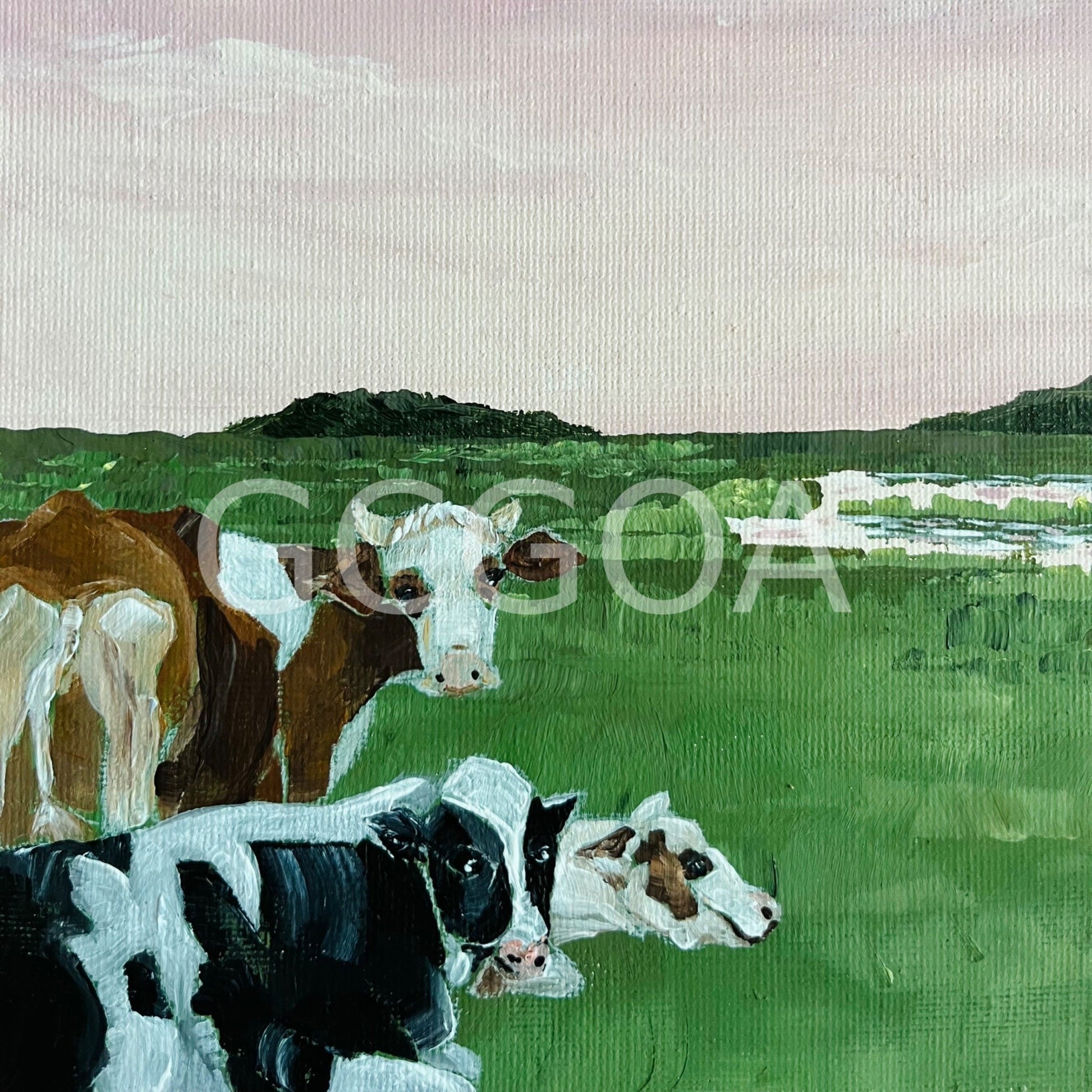 Sunset with Friends - Original Art - Gold Coast Gallery Of ArtFika Karnadewi