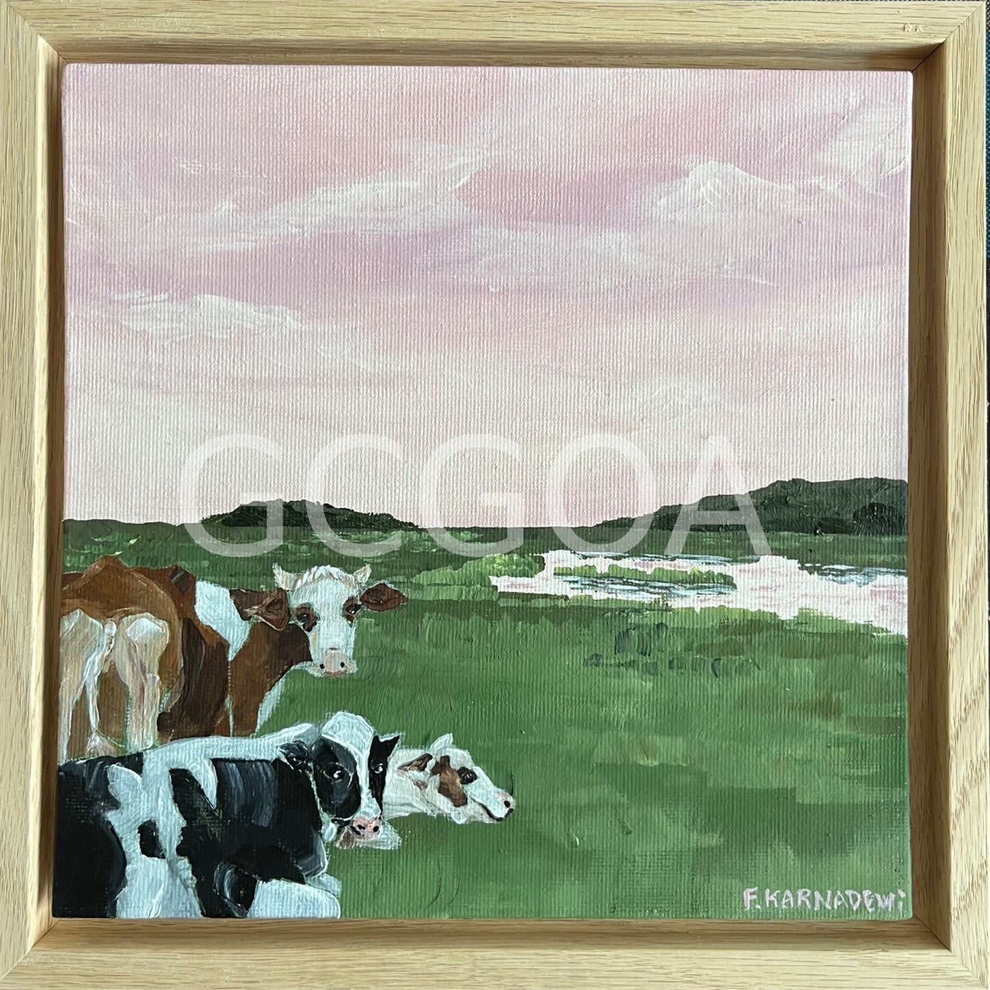 Sunset with Friends - Original Art - Gold Coast Gallery Of ArtFika Karnadewi
