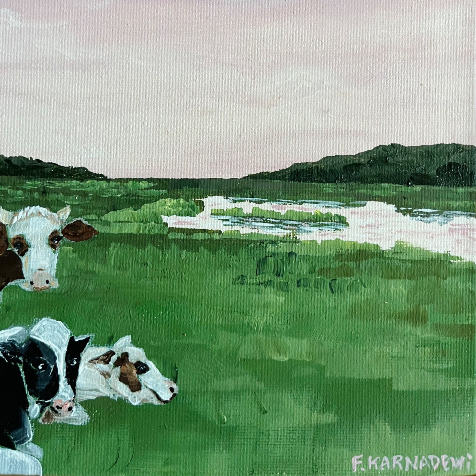 Sunset with Friends - Original Art - Gold Coast Gallery Of ArtFika Karnadewi