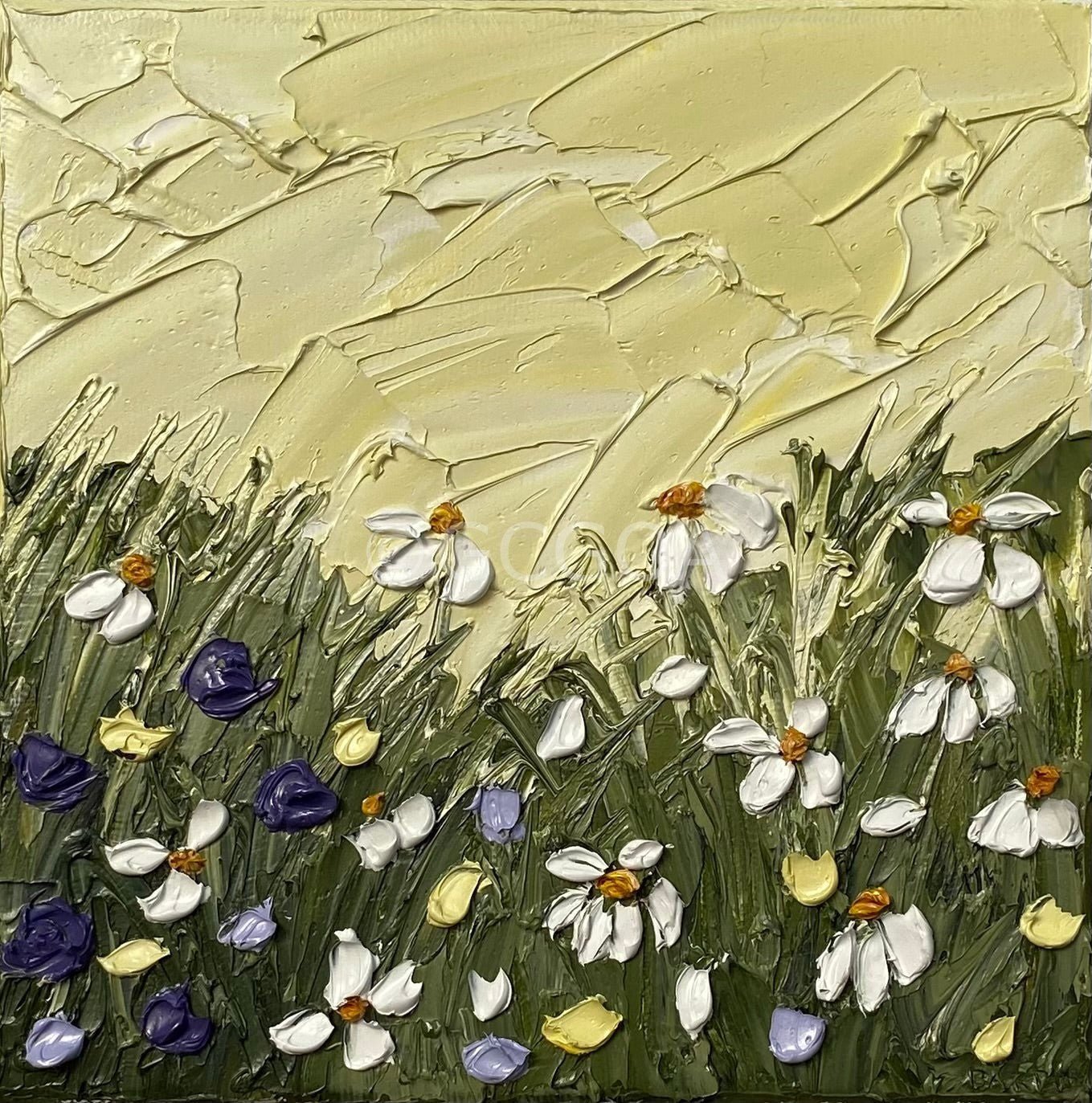 Sunshine and Daisies - Original Art - Gold Coast Gallery Of ArtJustine Bartie