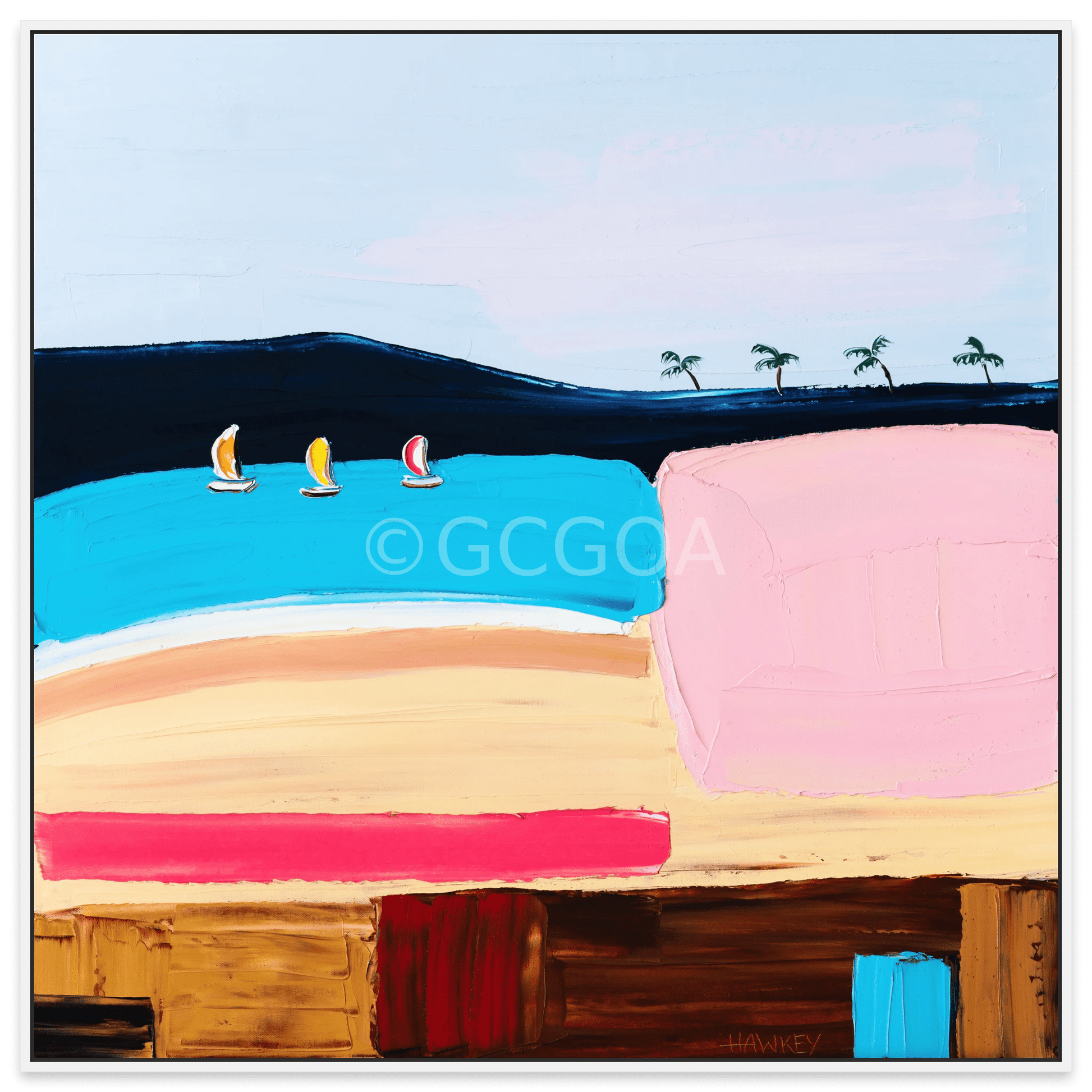 Sunshine and Sand - Fine Art Print - Gold Coast Gallery Of ArtAngela Hawkey