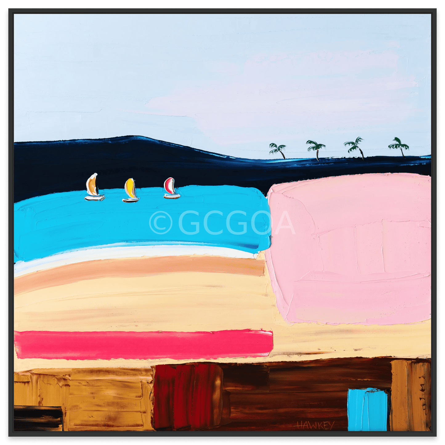 Sunshine and Sand - Fine Art Print - Gold Coast Gallery Of ArtAngela Hawkey