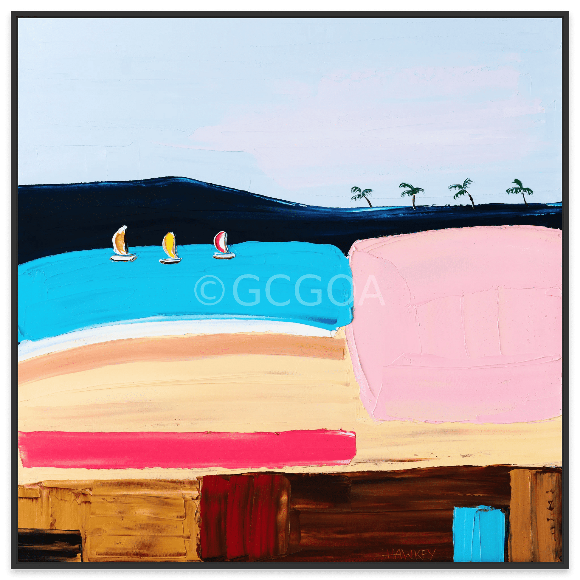 Sunshine and Sand - Fine Art Print - Gold Coast Gallery Of ArtAngela Hawkey