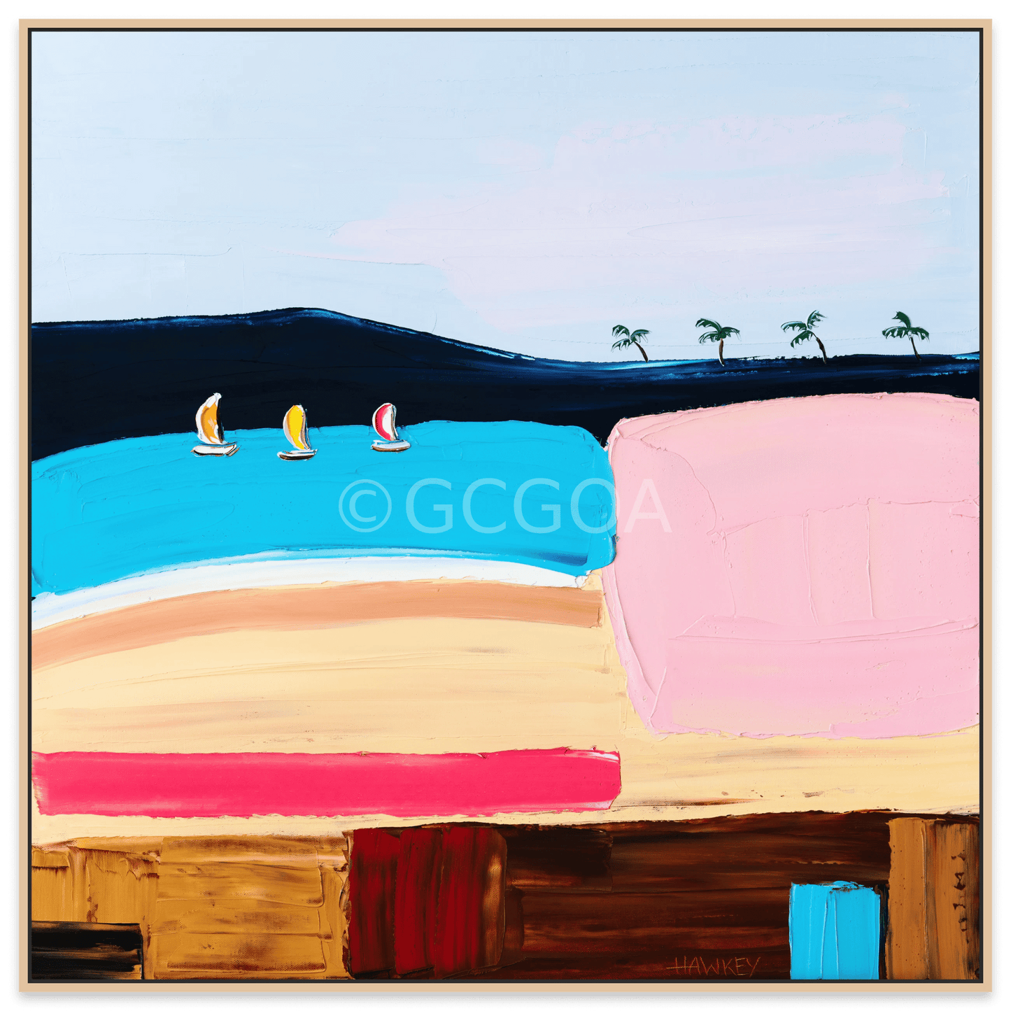 Sunshine and Sand - Fine Art Print - Gold Coast Gallery Of ArtAngela Hawkey
