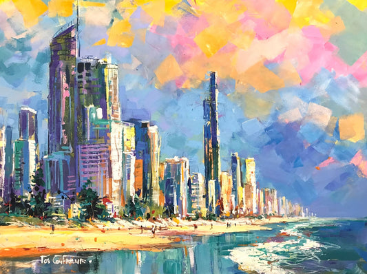 Surfers Paradise - Original Art - Gold Coast Gallery Of ArtJos Coufreur