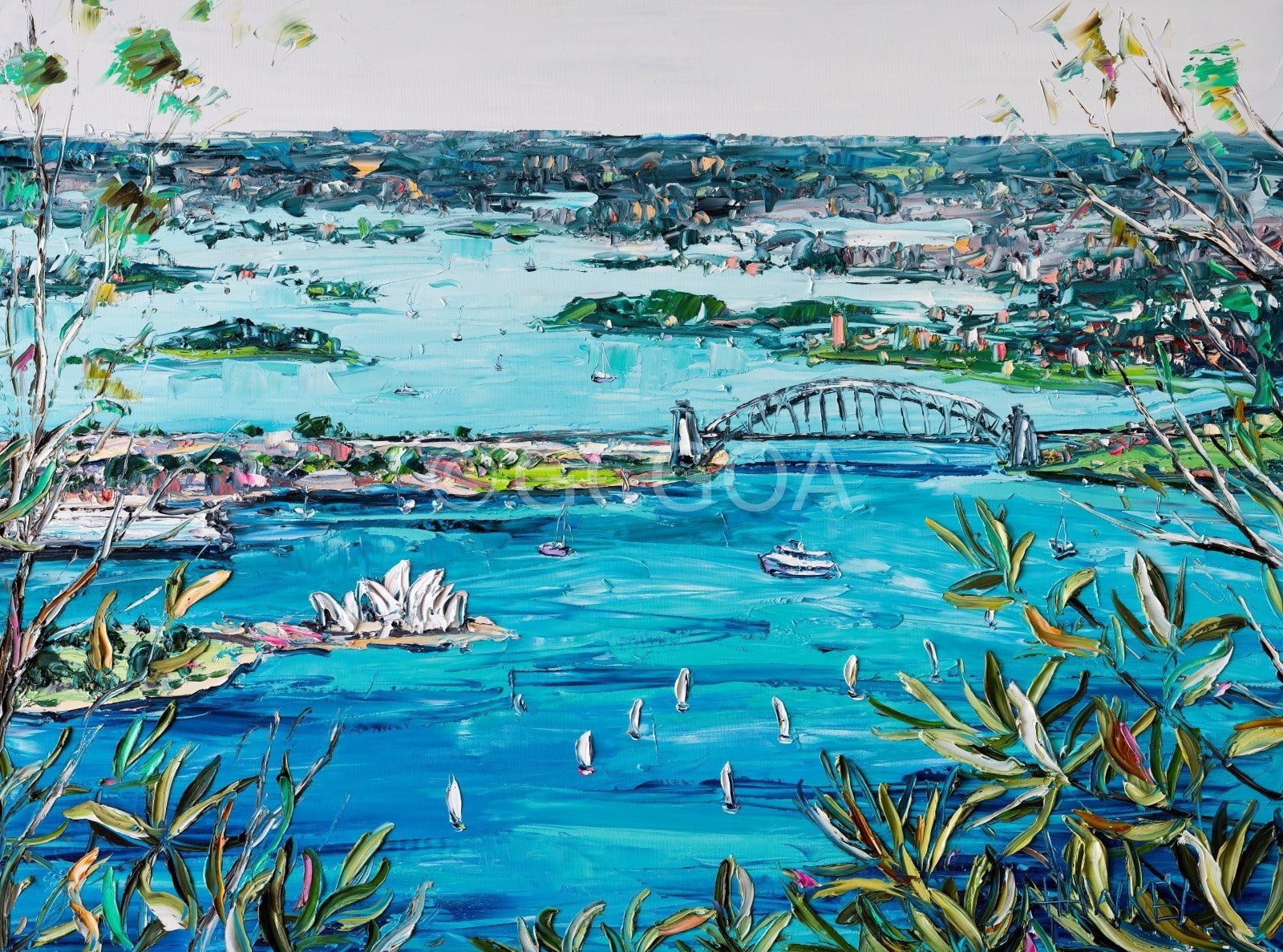 Sydney Harbour 2 - Fine Art Print - Gold Coast Gallery Of ArtAngela Hawkey
