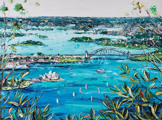 Sydney Harbour 2 - Fine Art Print - Gold Coast Gallery Of ArtAngela Hawkey