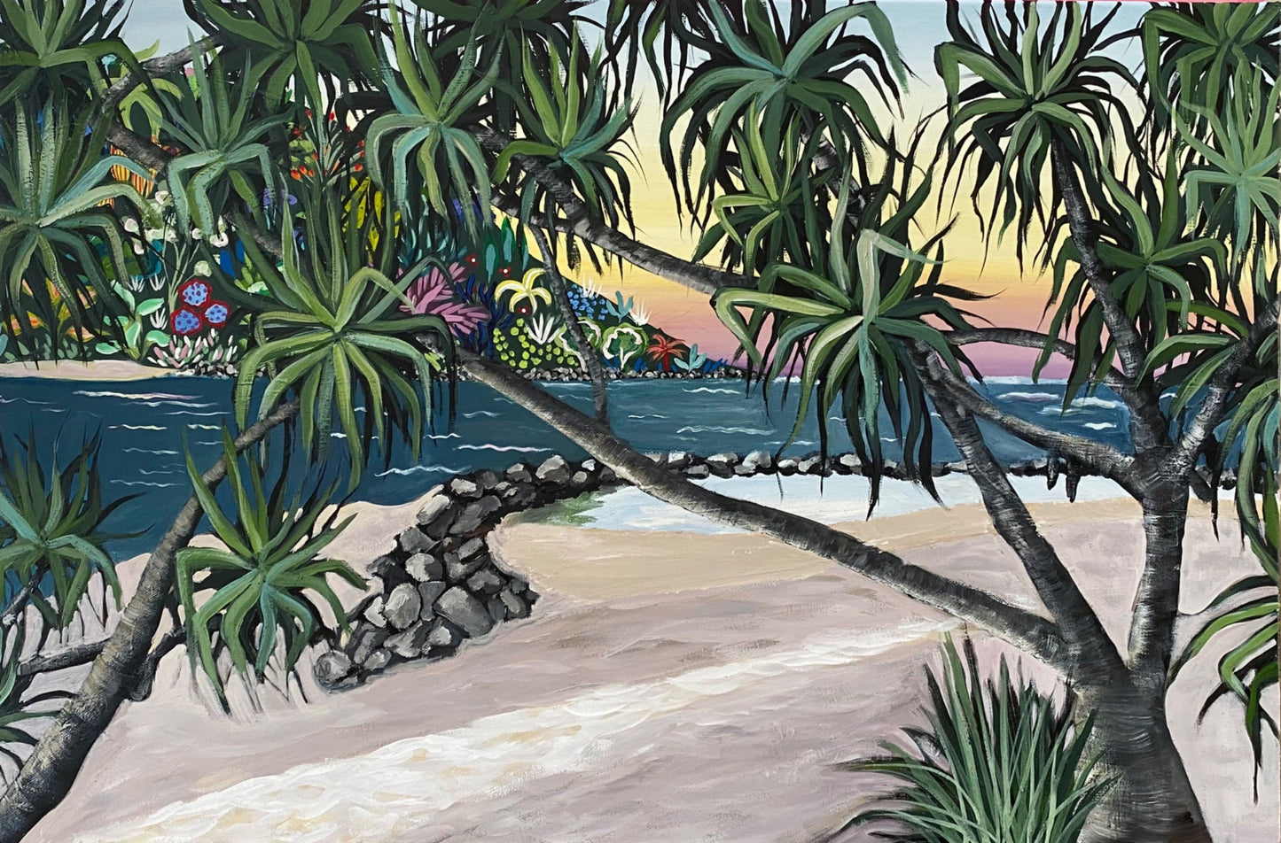 Tallebudgera Sunset - Gold Coast Gallery Of ArtDaniela Fowler Art