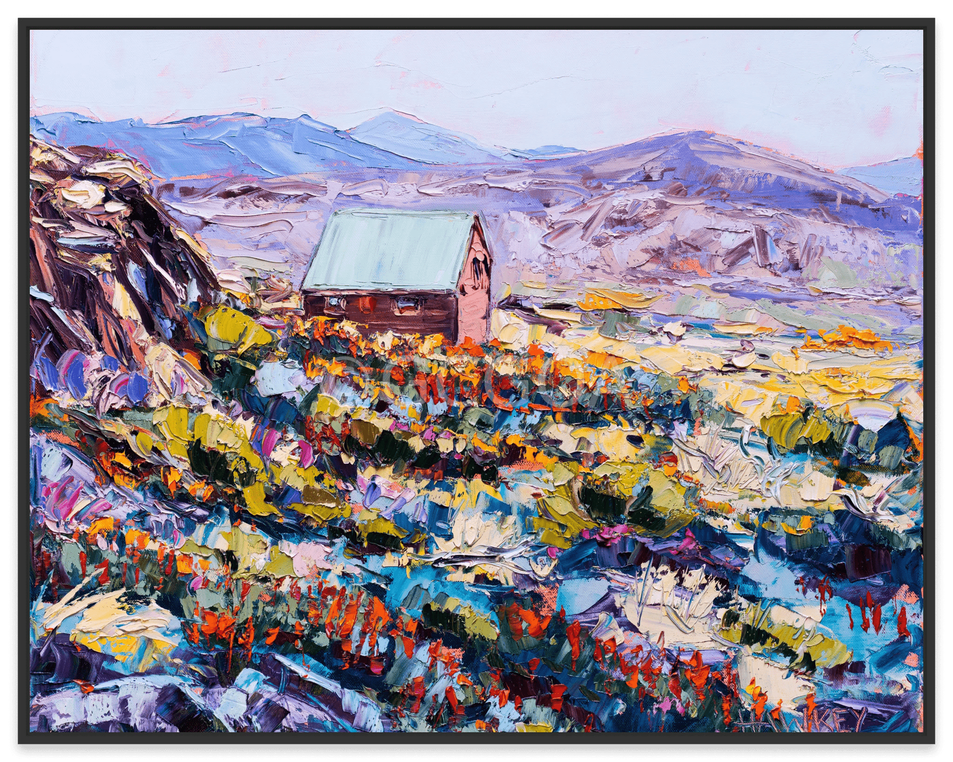 Tasmanian Hut - Fine Art Print - Gold Coast Gallery Of ArtAngela Hawkey