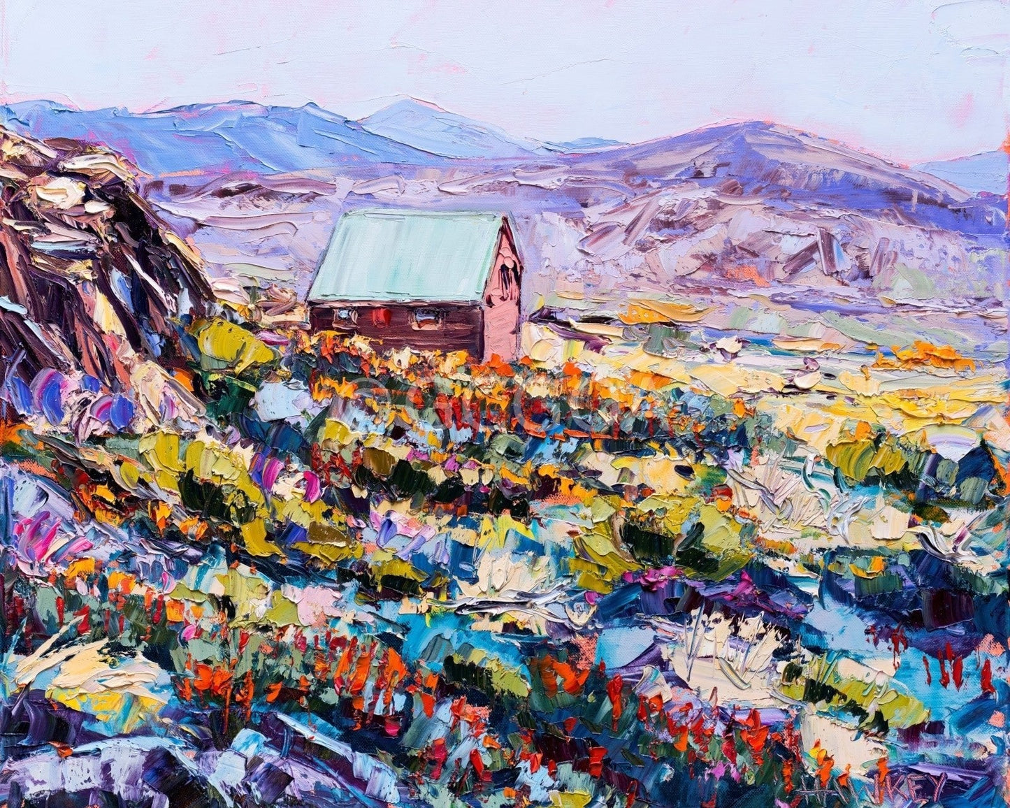 Tasmanian Hut - Fine Art Print - Gold Coast Gallery Of ArtAngela Hawkey
