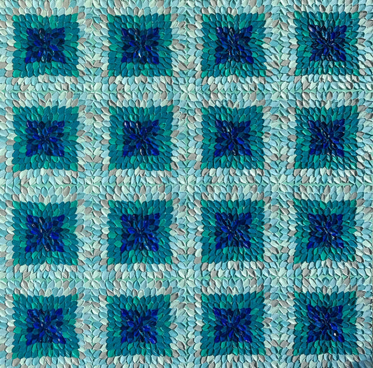 Teal Kaleidoscope - Original Art - Gold Coast Gallery Of ArtGuzaliya Xavier