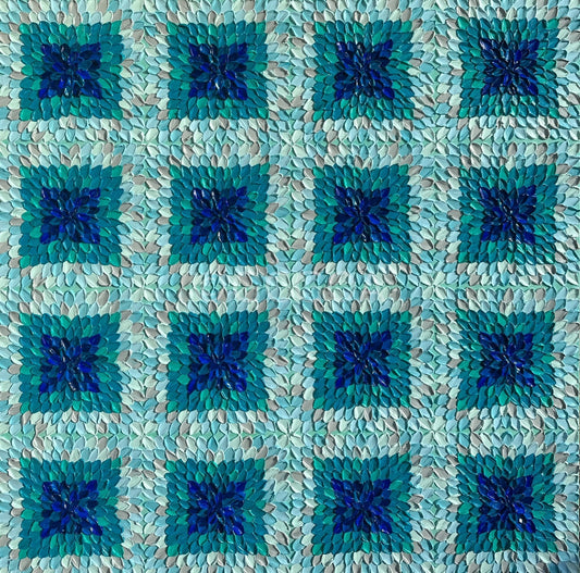 Teal Kaleidoscope - Original Art - Gold Coast Gallery Of ArtGuzaliya Xavier