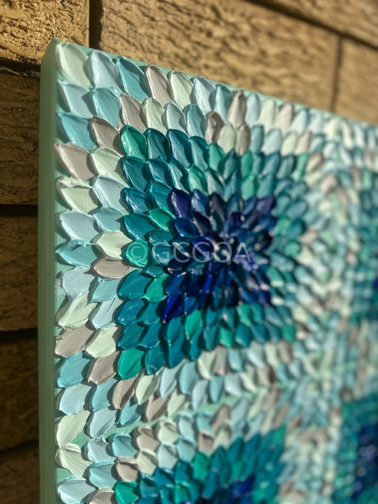 Teal Kaleidoscope - Original Art - Gold Coast Gallery Of ArtGuzaliya Xavier
