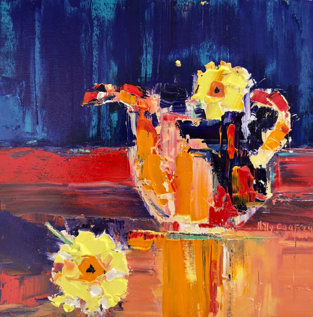 Teapot with Flowers - Gold Coast Gallery Of ArtHilly Coufreur