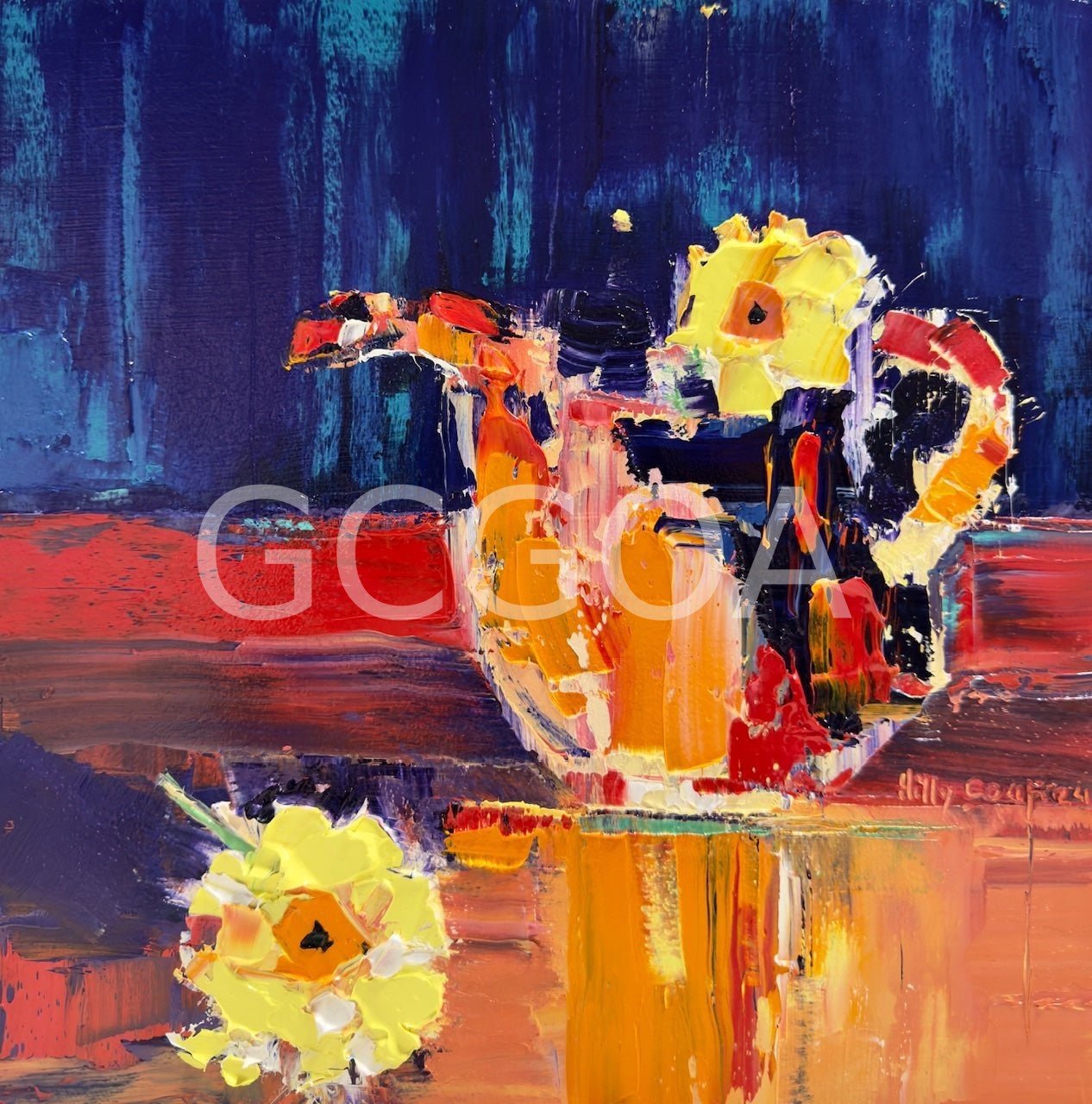 Teapot with Flowers - Gold Coast Gallery Of ArtHilly Coufreur