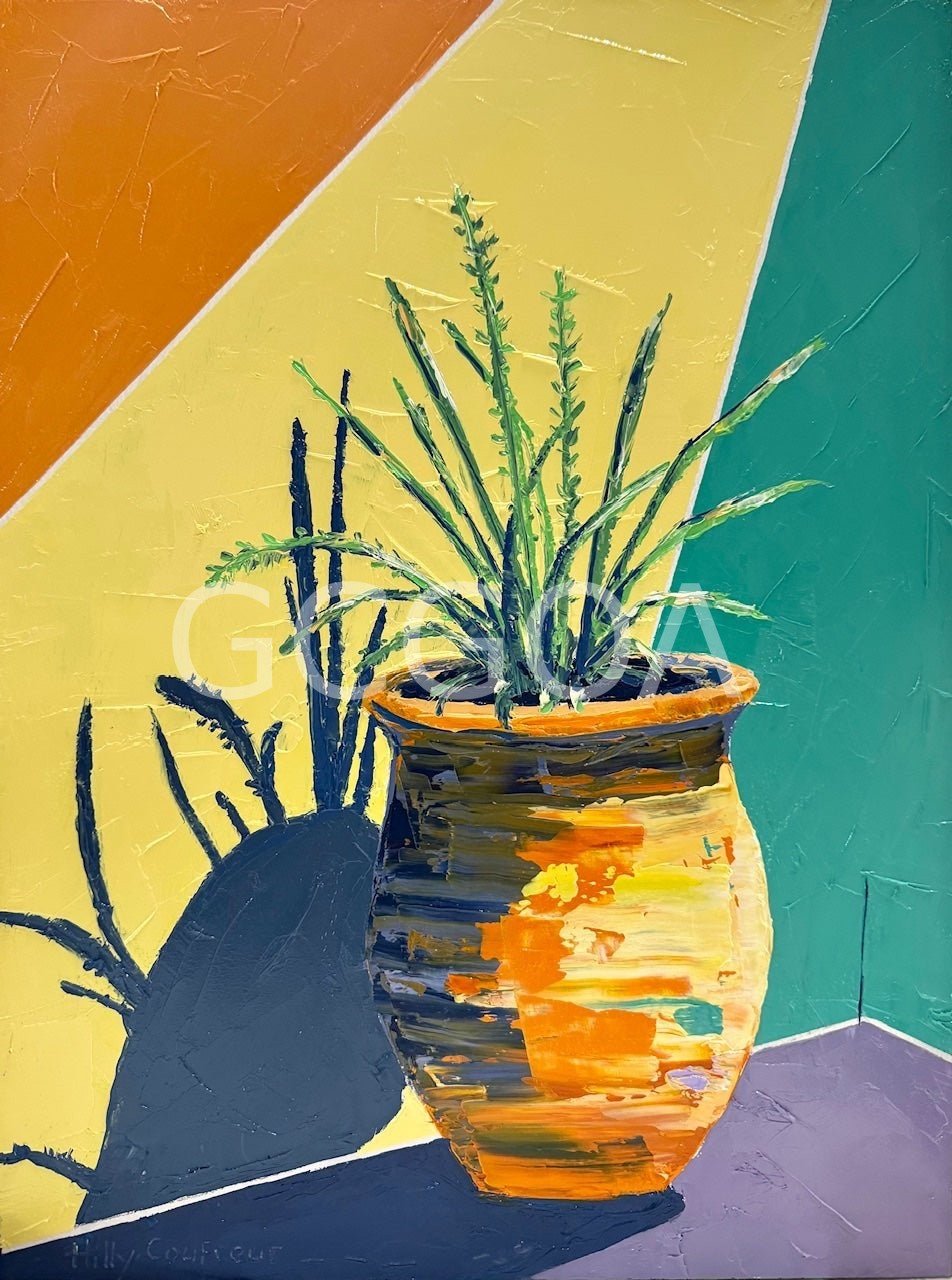 Terracotta Pot and Shadows - Gold Coast Gallery Of ArtHilly Coufreur