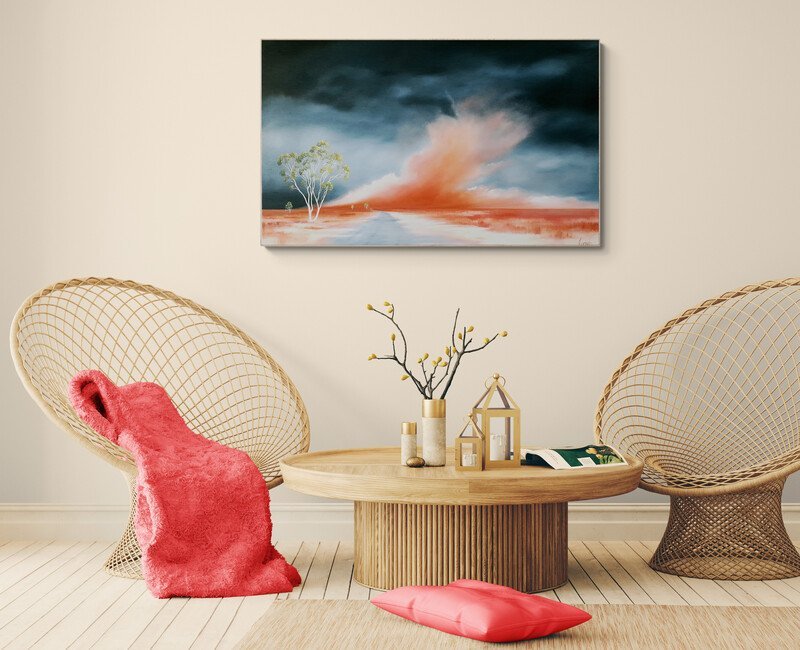 Thargomindah : Road Into Silence - Gold Coast Gallery Of ArtLucinda Leveille