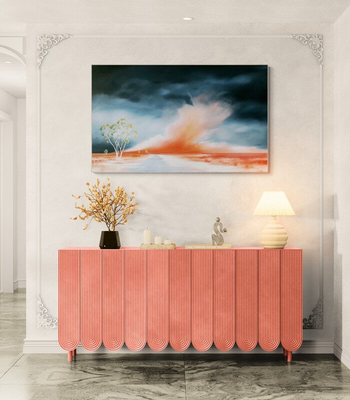 Thargomindah : Road Into Silence - Gold Coast Gallery Of ArtLucinda Leveille