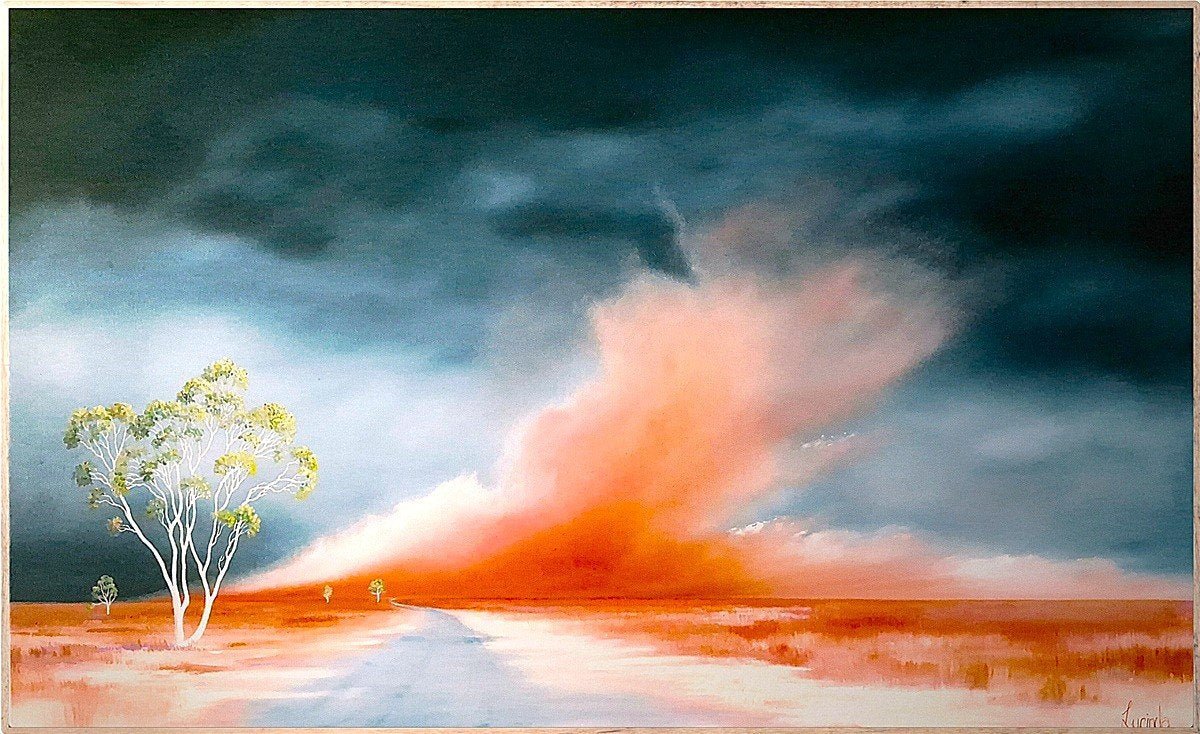 Thargomindah : Road Into Silence - Gold Coast Gallery Of ArtLucinda Leveille