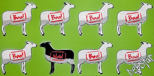 The Black Sheep - Green 2 - Gold Coast Gallery Of ArtDeborah Lang