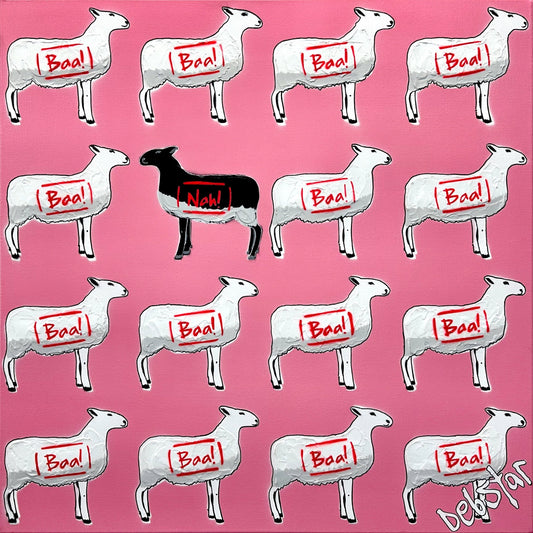 The Black Sheep - Pink - Gold Coast Gallery Of ArtDeborah Lang