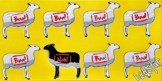 The Black Sheep - Yellow - Gold Coast Gallery Of ArtDeborah Lang