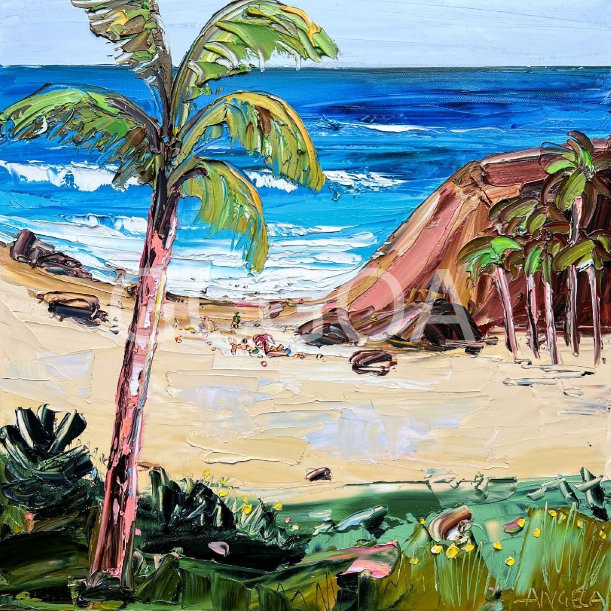 The Edge Of A Dreamy Shore - Original Art - Gold Coast Gallery Of ArtAngela Hawkey