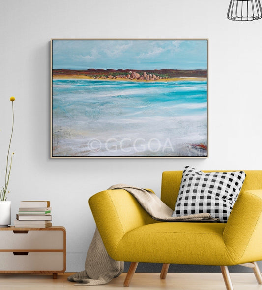 The Foreshore At Noon - Original Art - Gold Coast Gallery Of ArtTania Chanter