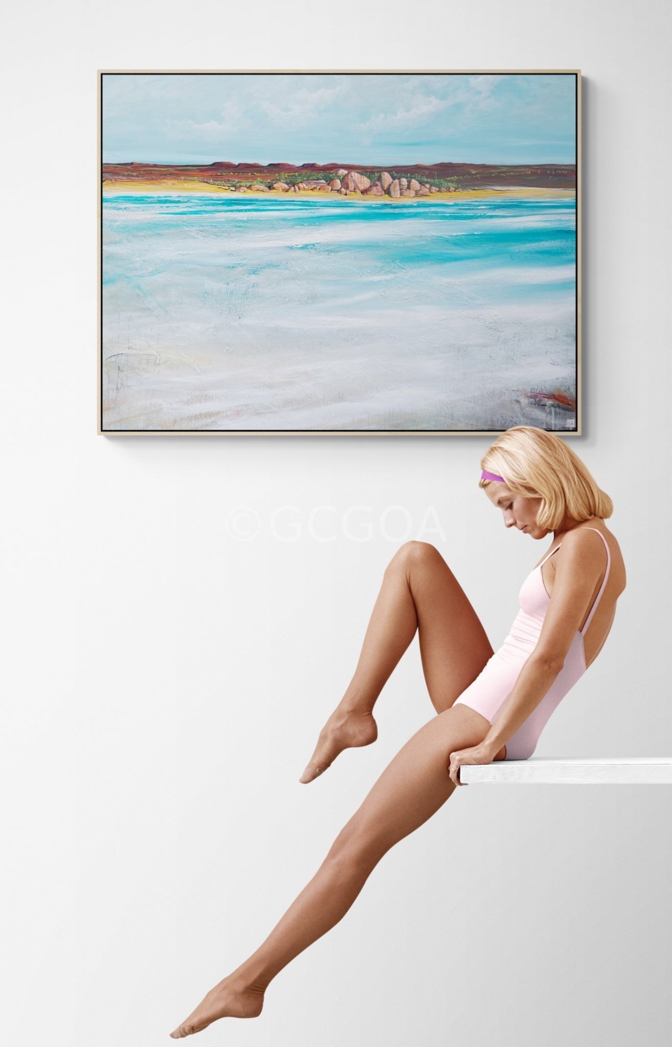 The Foreshore At Noon - Original Art - Gold Coast Gallery Of ArtTania Chanter