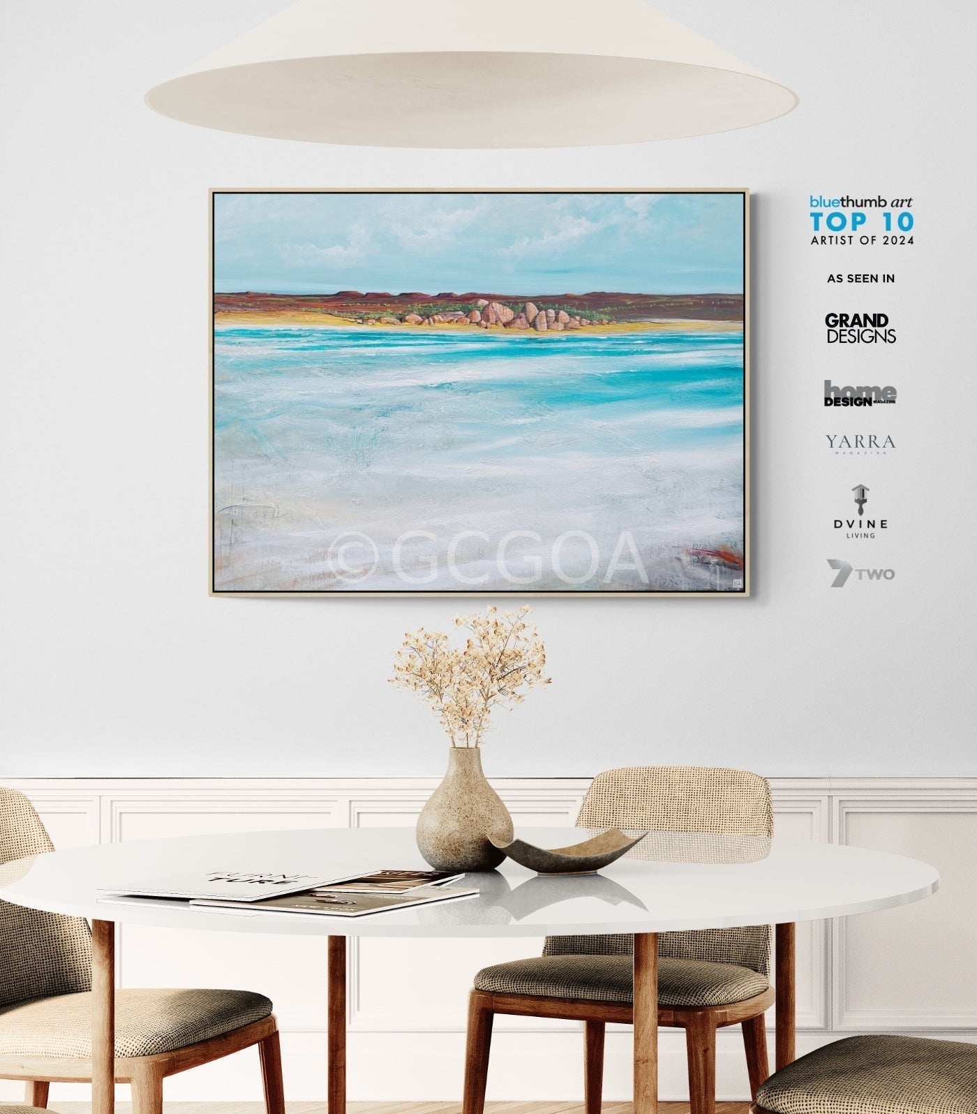 The Foreshore At Noon - Original Art - Gold Coast Gallery Of ArtTania Chanter