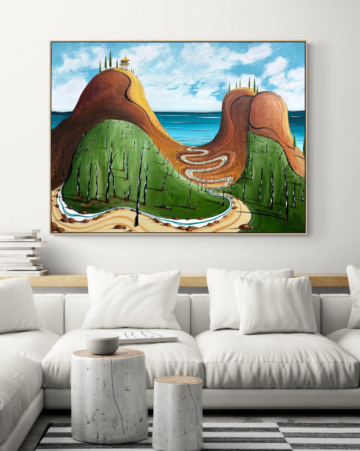 The Hill Behind The Flags - Gold Coast Gallery Of ArtTania Chanter