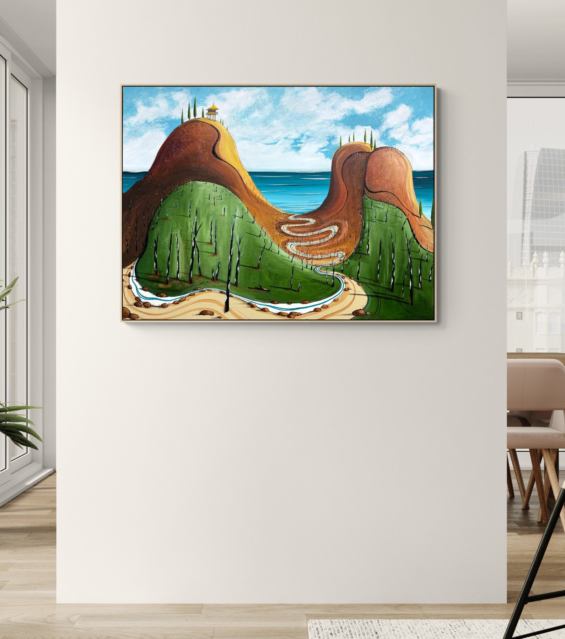 The Hill Behind The Flags - Gold Coast Gallery Of ArtTania Chanter