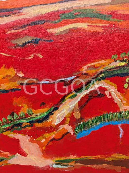The Land Breathes - Original Art - Gold Coast Gallery Of ArtAlpana Rai
