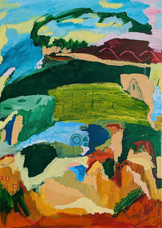 The Land Remembers - Original Art - Gold Coast Gallery Of ArtAlpana Rai