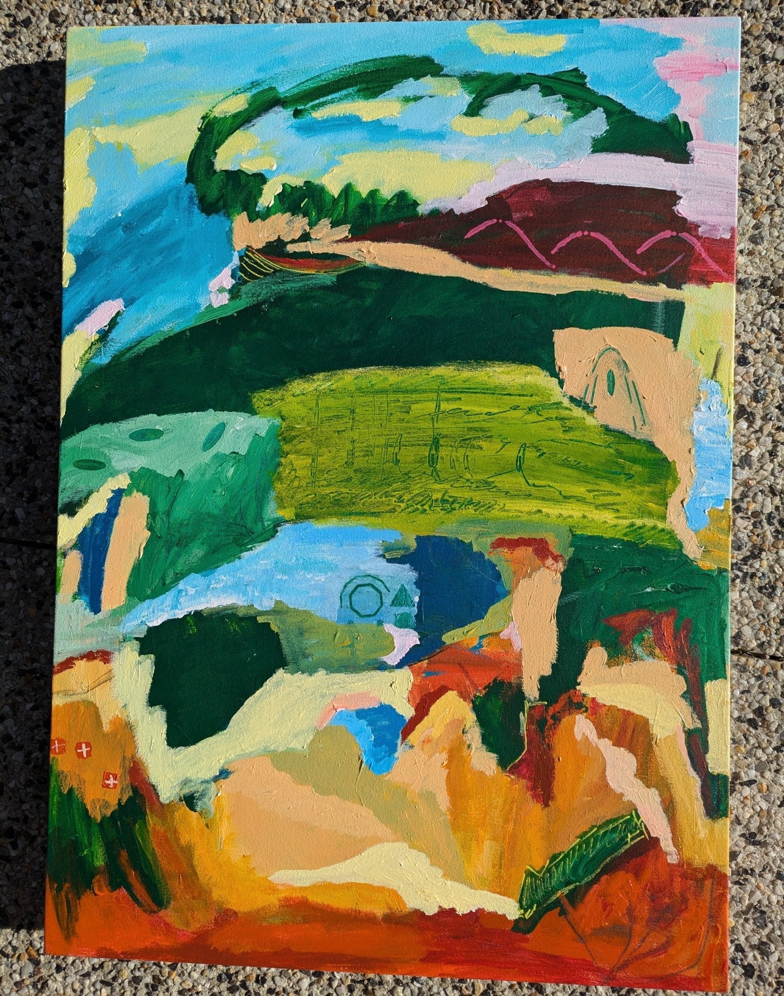 The Land Remembers - Original Art - Gold Coast Gallery Of ArtAlpana Rai