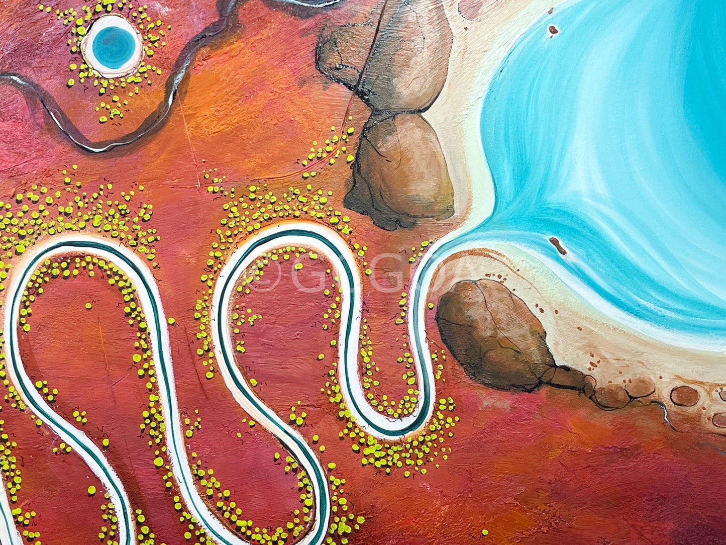 The River Traces Time - Original Art - Gold Coast Gallery Of ArtTania Chanter