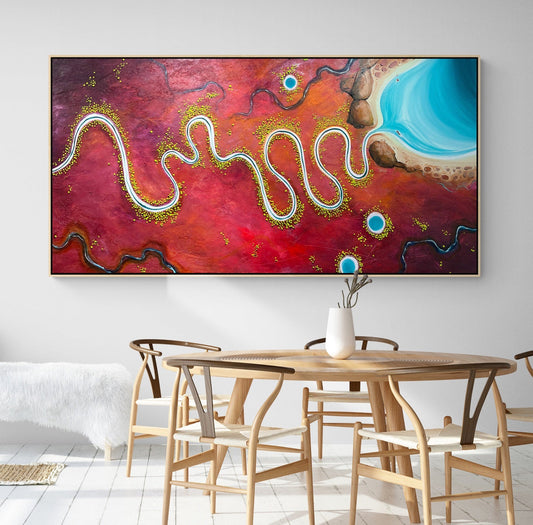 The River Traces Time - Original Art - Gold Coast Gallery Of ArtTania Chanter