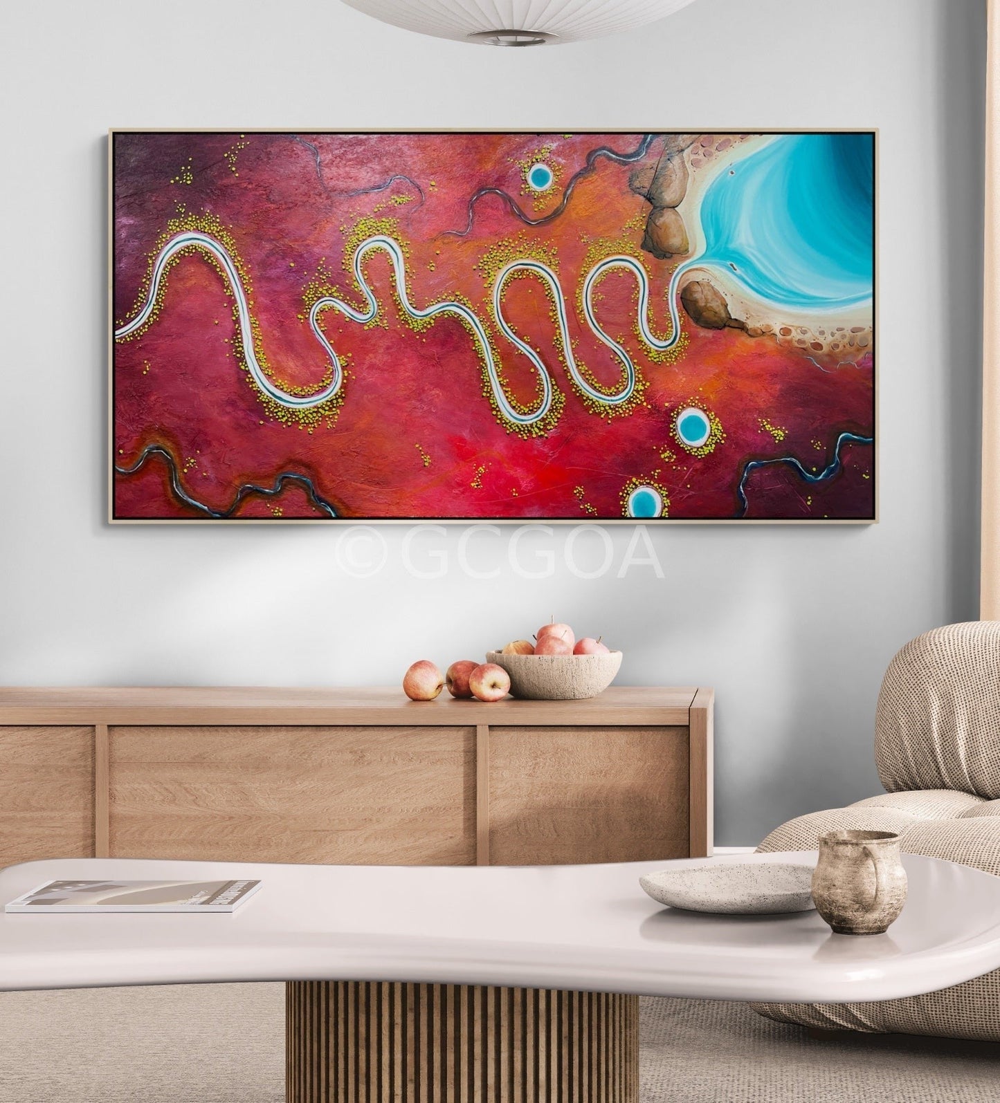 The River Traces Time - Original Art - Gold Coast Gallery Of ArtTania Chanter