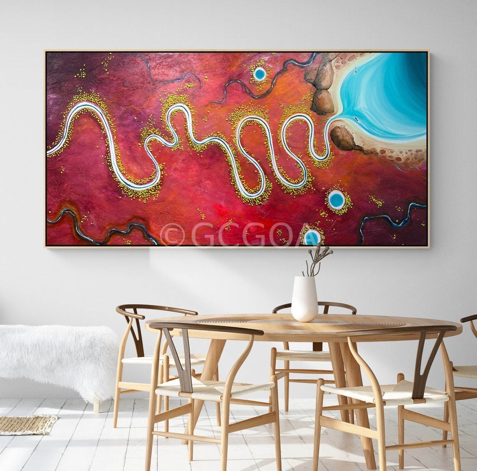 The River Traces Time - Original Art - Gold Coast Gallery Of ArtTania Chanter