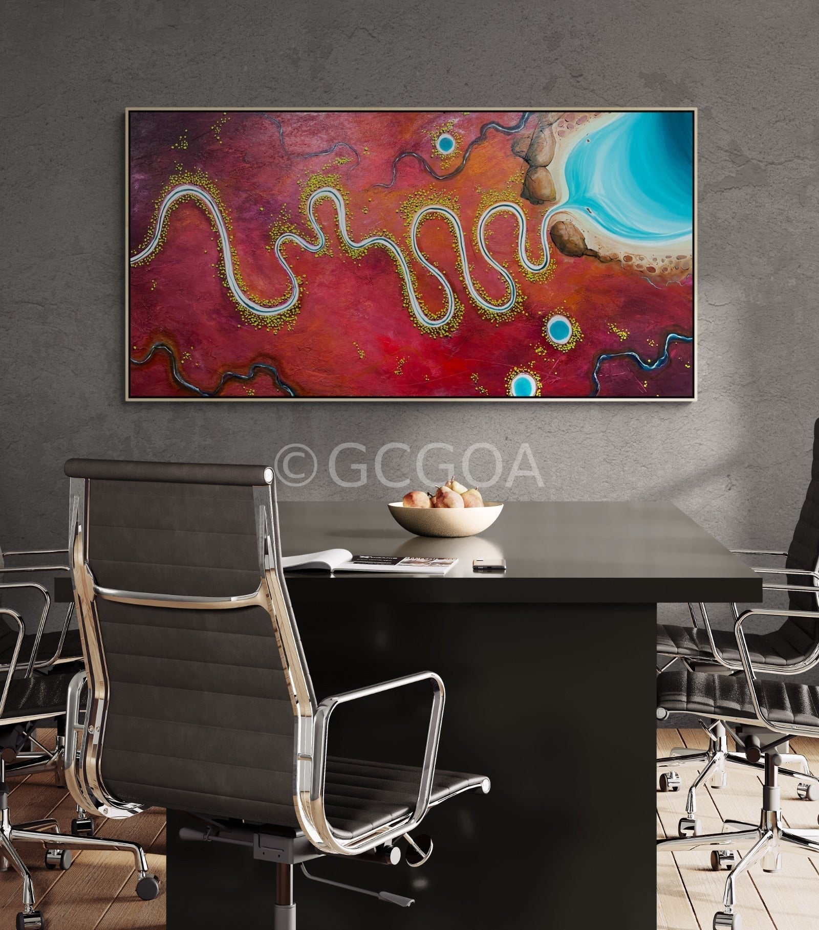 The River Traces Time - Original Art - Gold Coast Gallery Of ArtTania Chanter