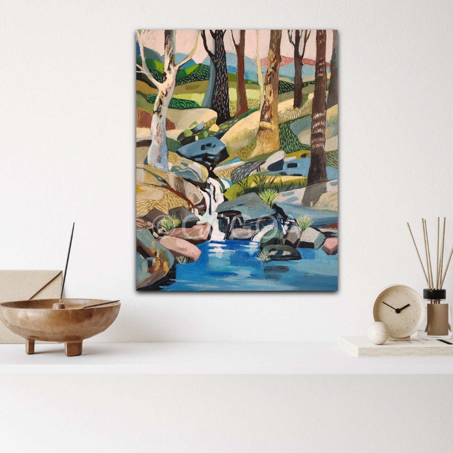 The Rock Pond - Original Art - Gold Coast Gallery Of ArtSusan Trudinger