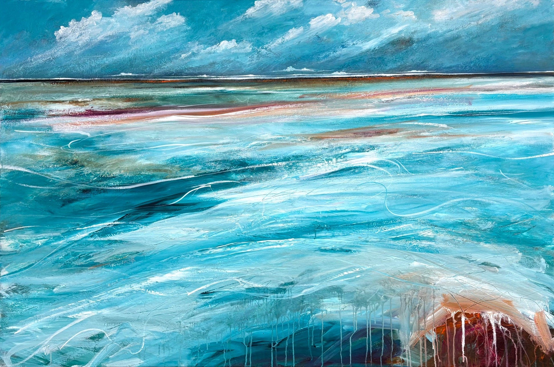 The Shore On Tuesday - Original Art - Gold Coast Gallery Of ArtTania Chanter