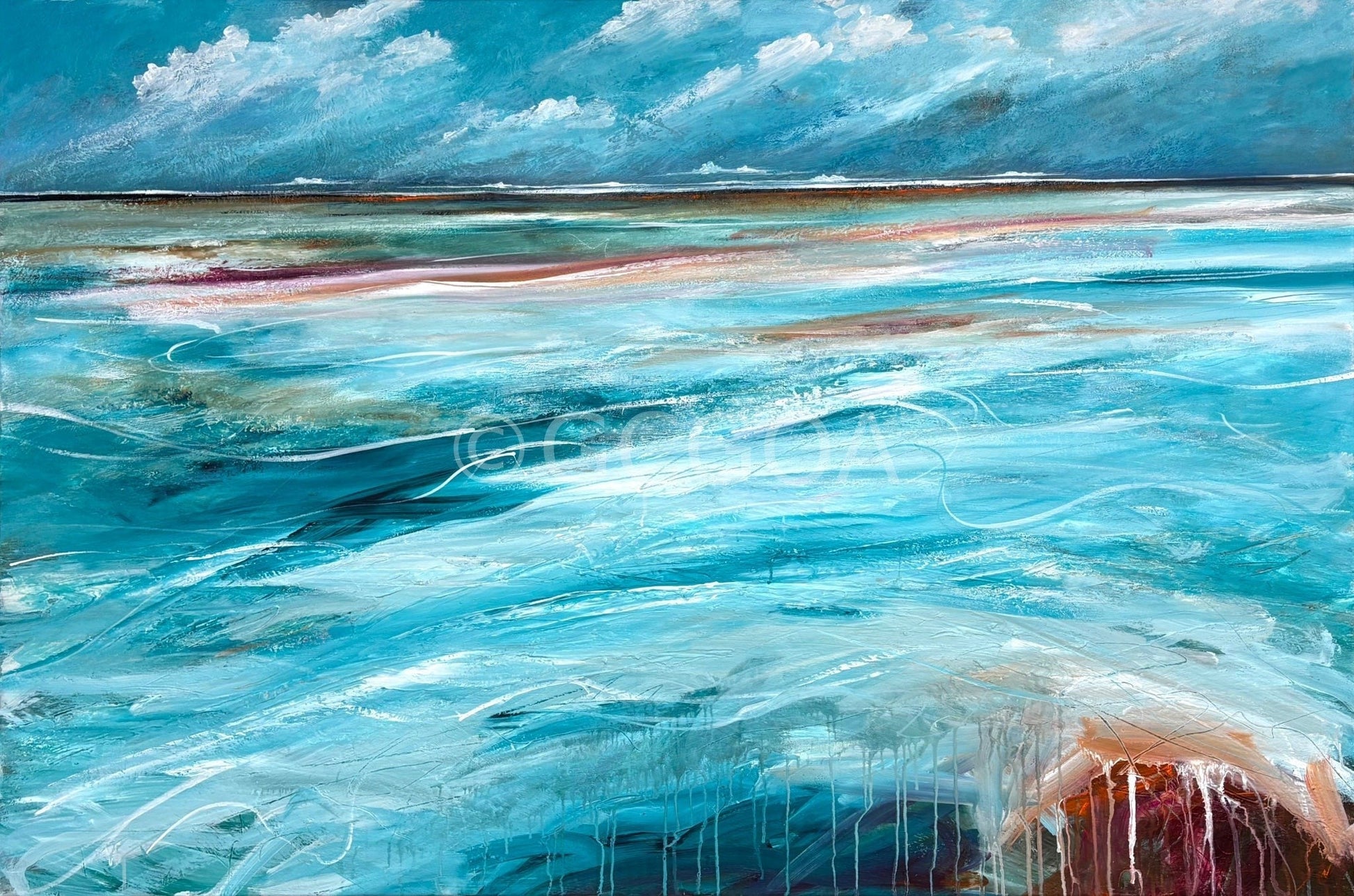 The Shore On Tuesday - Original Art - Gold Coast Gallery Of ArtTania Chanter