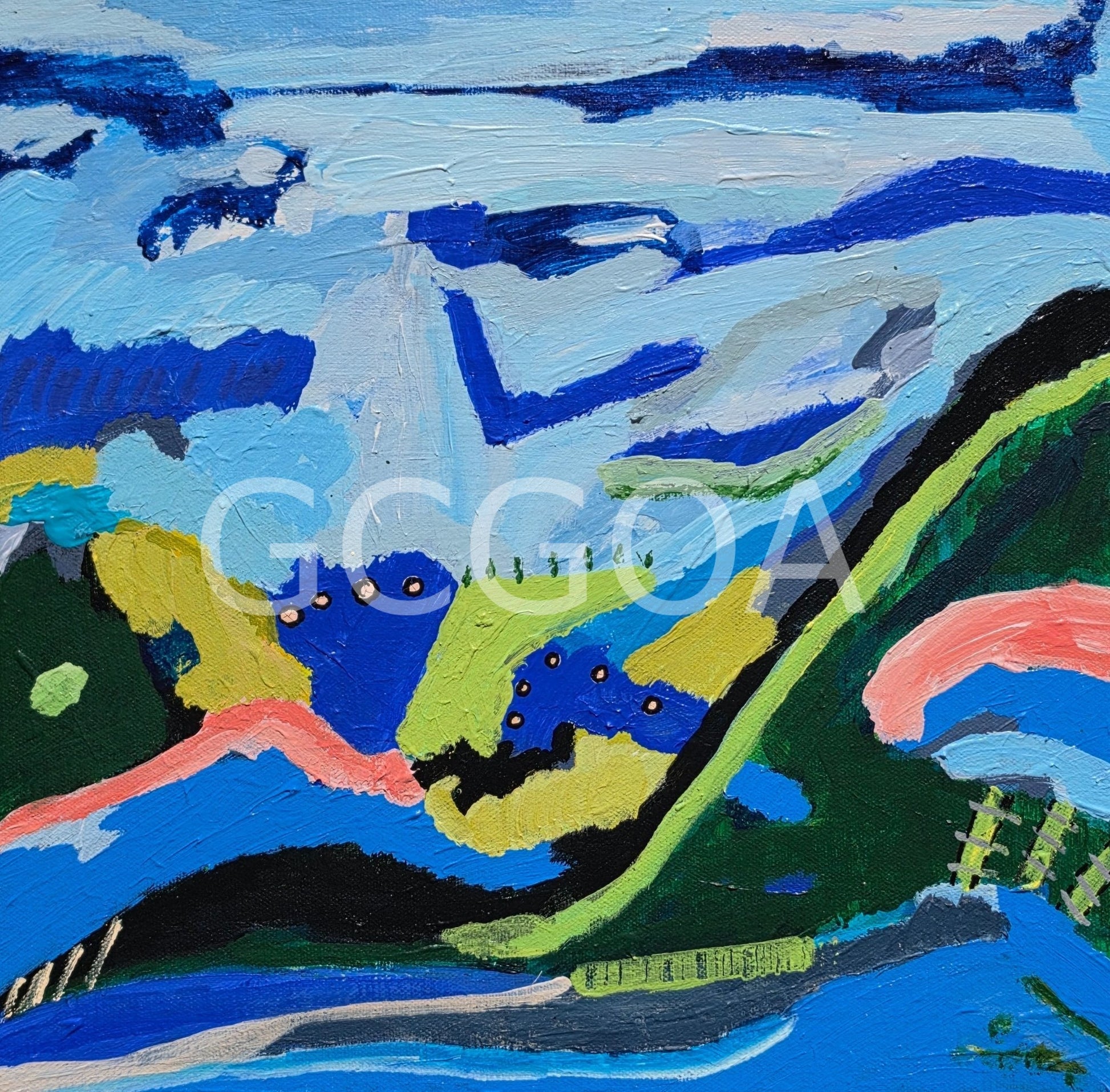 The Sky Between Us - Original Art - Gold Coast Gallery Of ArtAlpana Rai